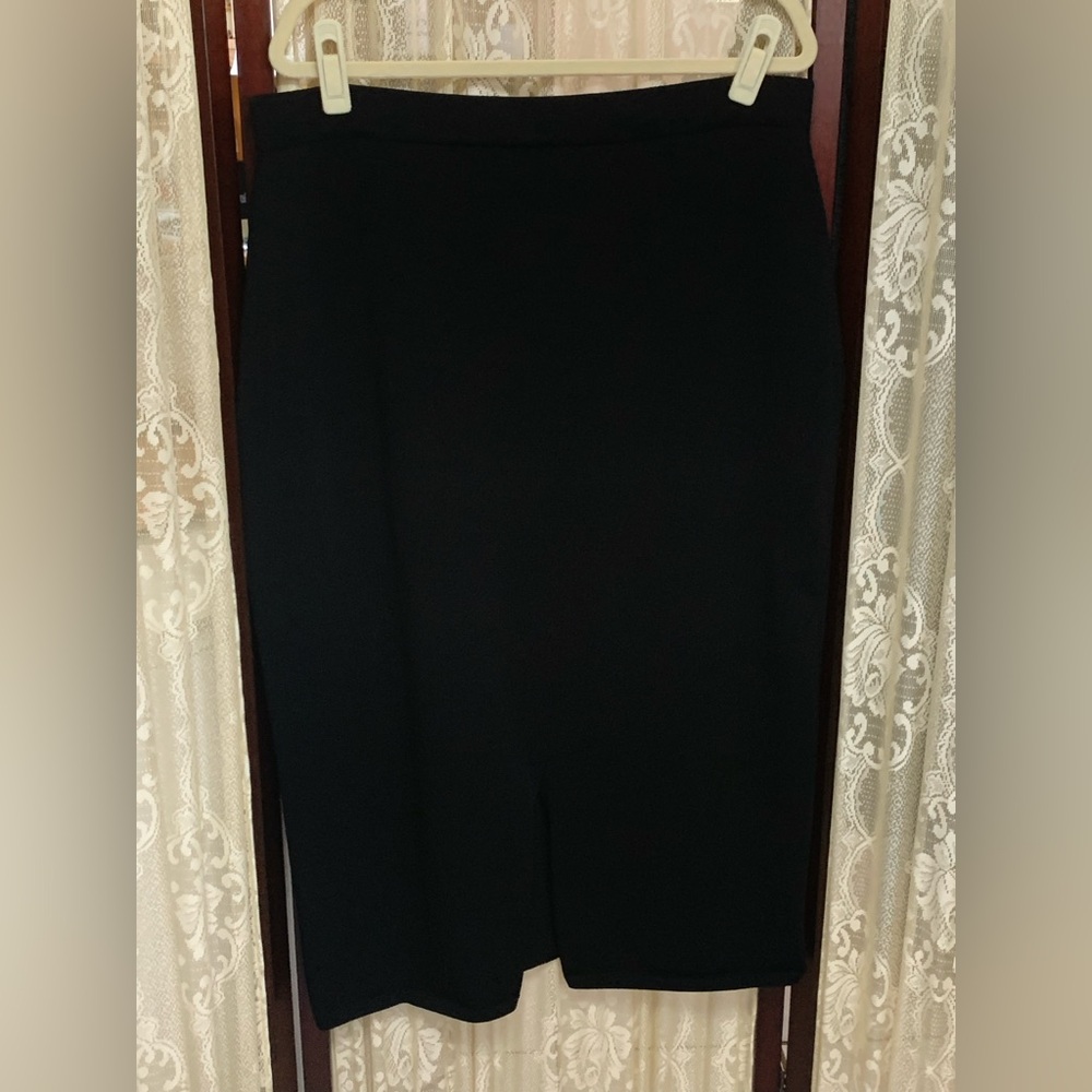 SIMONTON SAYS BLACK PULL ON SKIRT - SZ XL - Picture 2 of 5
